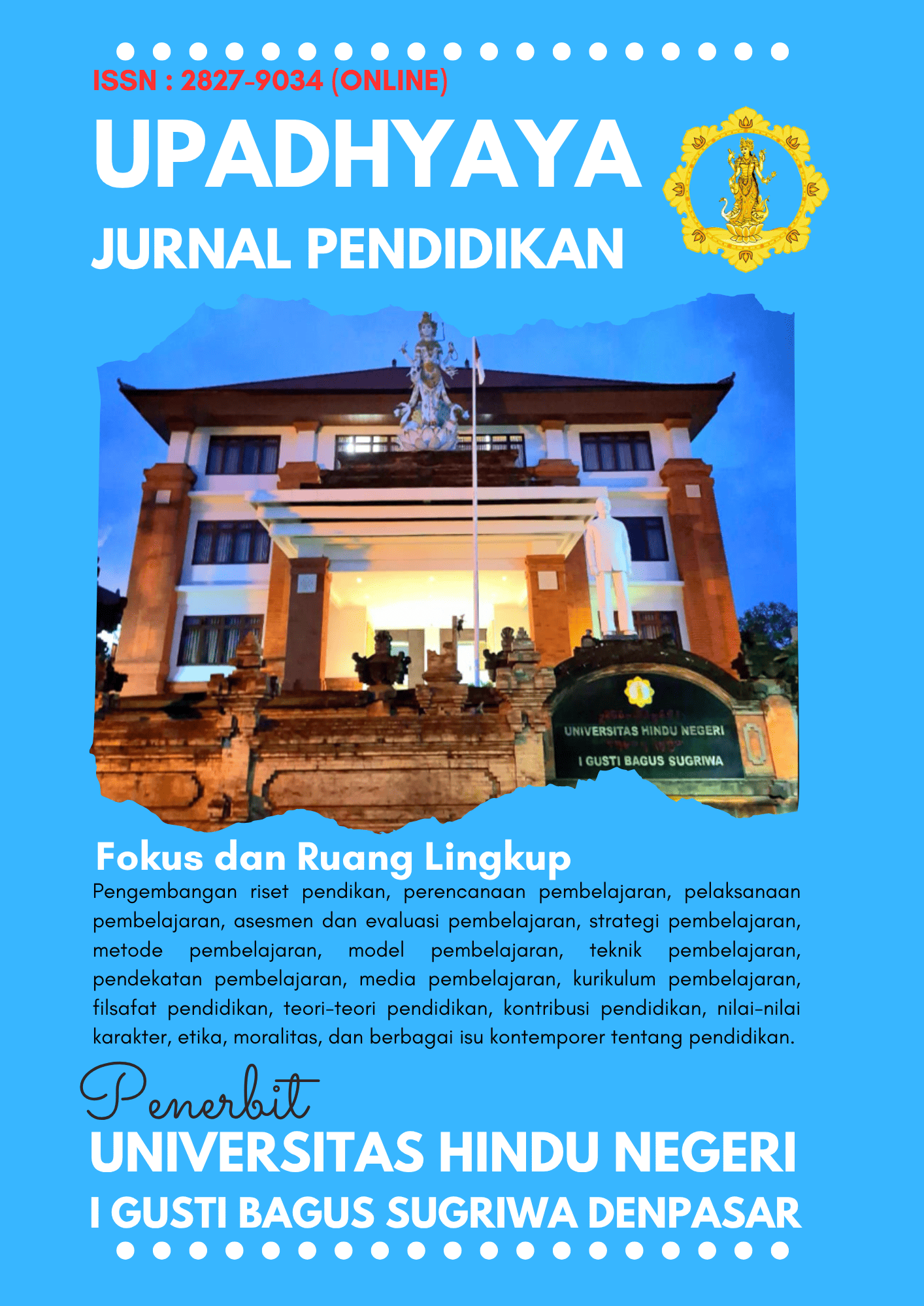 Gambar Beranda Jurnal Upadhyaya